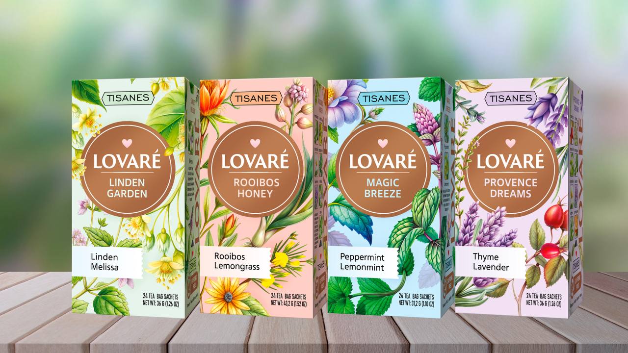 LOVARE TEABAGS TISANES (HERBAL TEA)