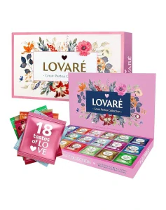 Čajová súprava. GREAT PARTEA (18 druhov po 5 ks)