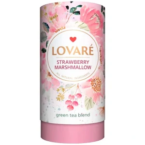 Zelený čaj s prísadami Strawberry Marshmallow Tea leaf Tube 80gr