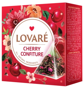 Čajová zmes s prísadami  Cherry Confiture (2g х 15 pyramidiek)