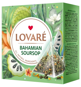 Zelený čaj s prísadami Bahamian Soursop (2g x 15pyramidiek)