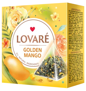 Zelený čaj s prísadami Golden Mango (2g x 15 pyramidiek)